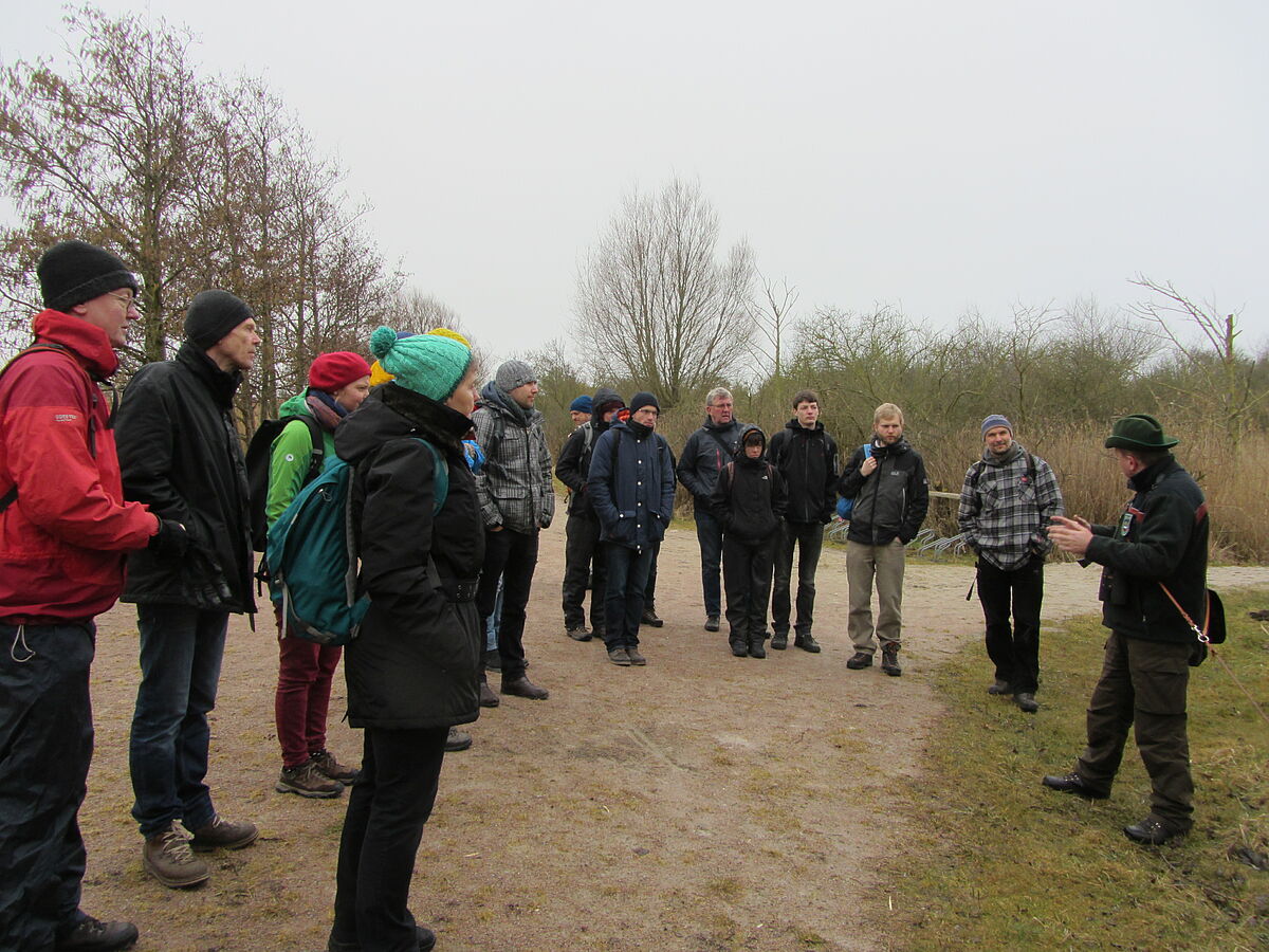 Starting the excursion to our study site the nature reserve "Heiligensee und Hütelmoor"