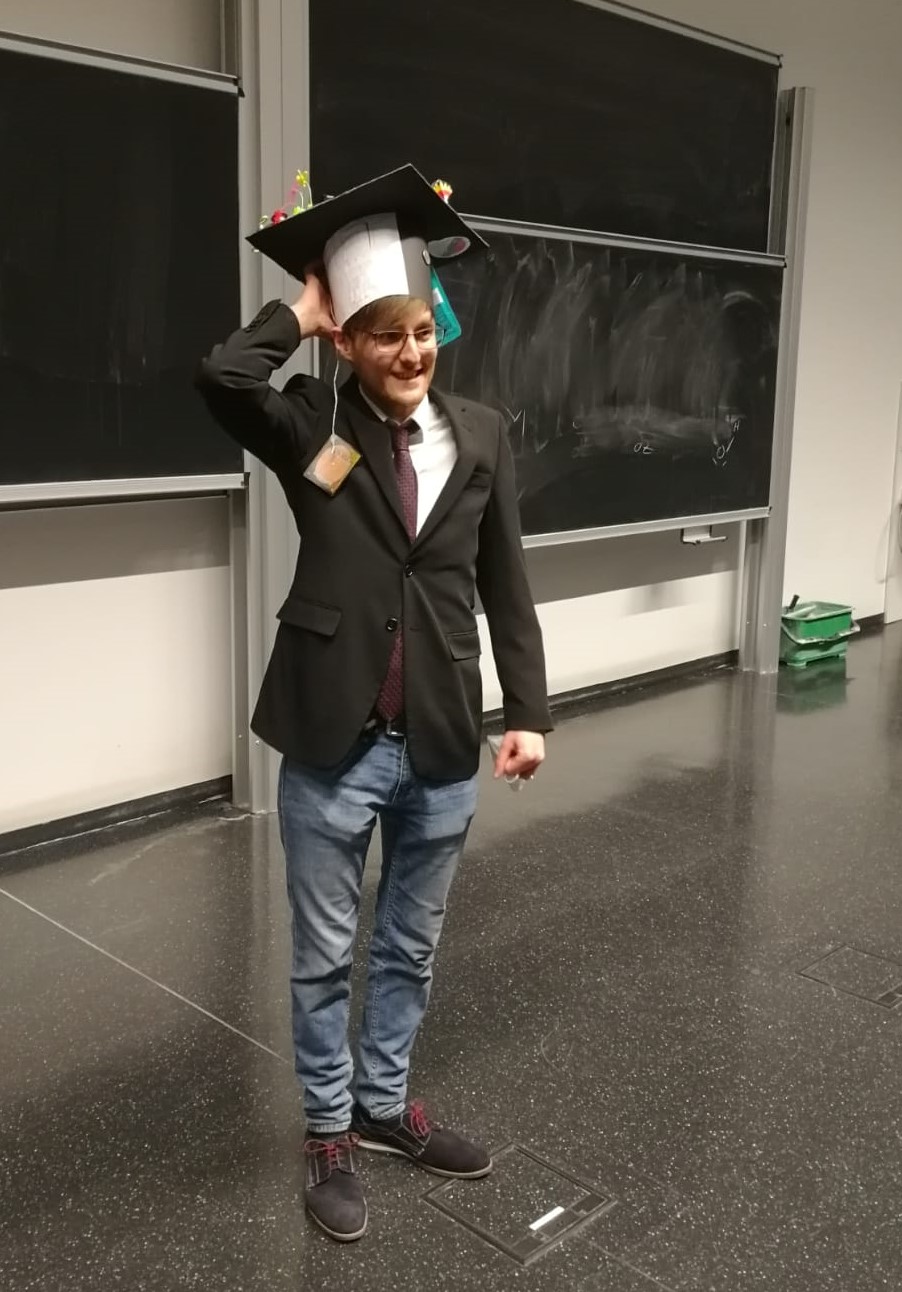 1st Candidate of 2nd cohort disputes his thesis! - summa cum laude granted